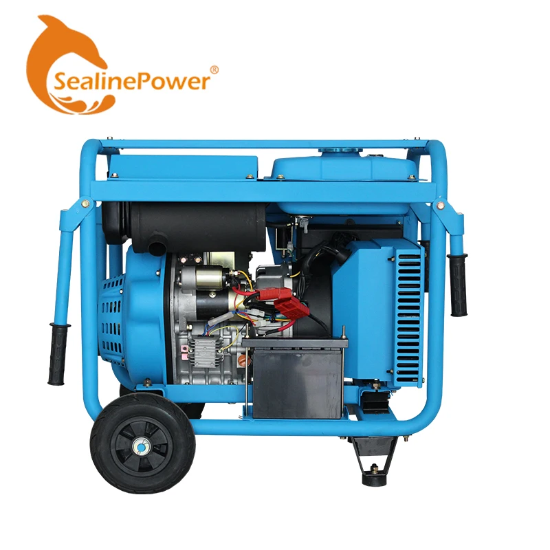 Electric Start Single Cylinder 8kw Inverter Generator Diesel