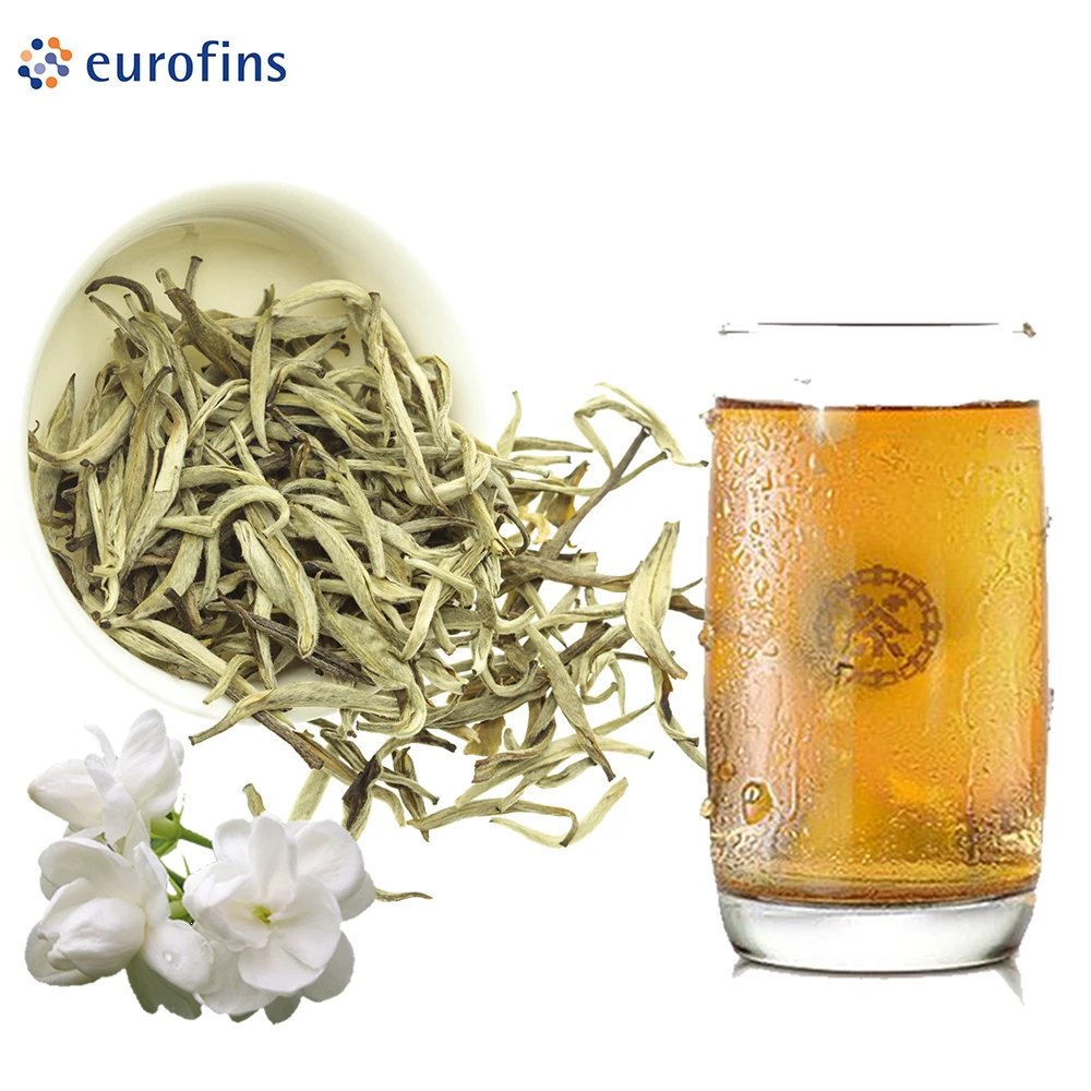 Guangzhou Certified Organic Lovely Concentrated Dried Jasmine Yinhao Green Tea Curled Leaves Dragon Phoenix Pearl Pearls in Bulk