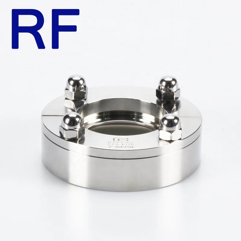  RF фланцевый санитарный фитинг из нержавеющей стали вакуумный фланец Смотровое