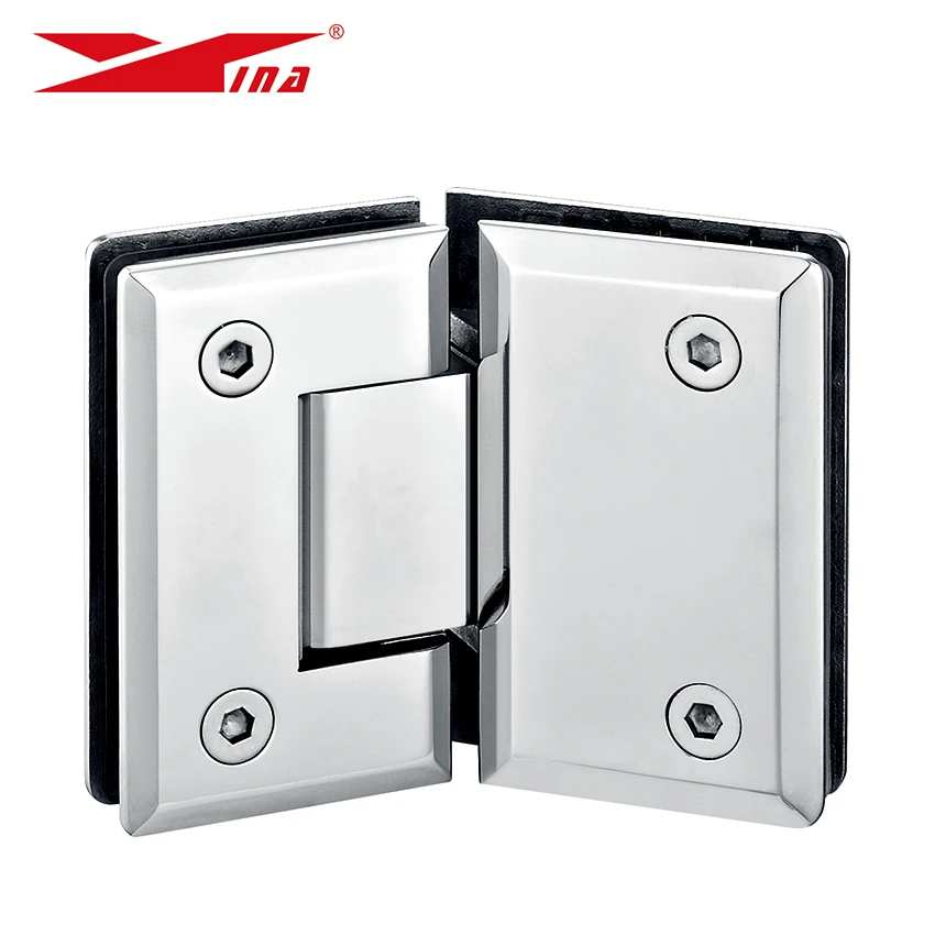 8mm-12mm stainless steel 304 showcase hinges for shower stainless steel 135 Degree shower door hinges pivot