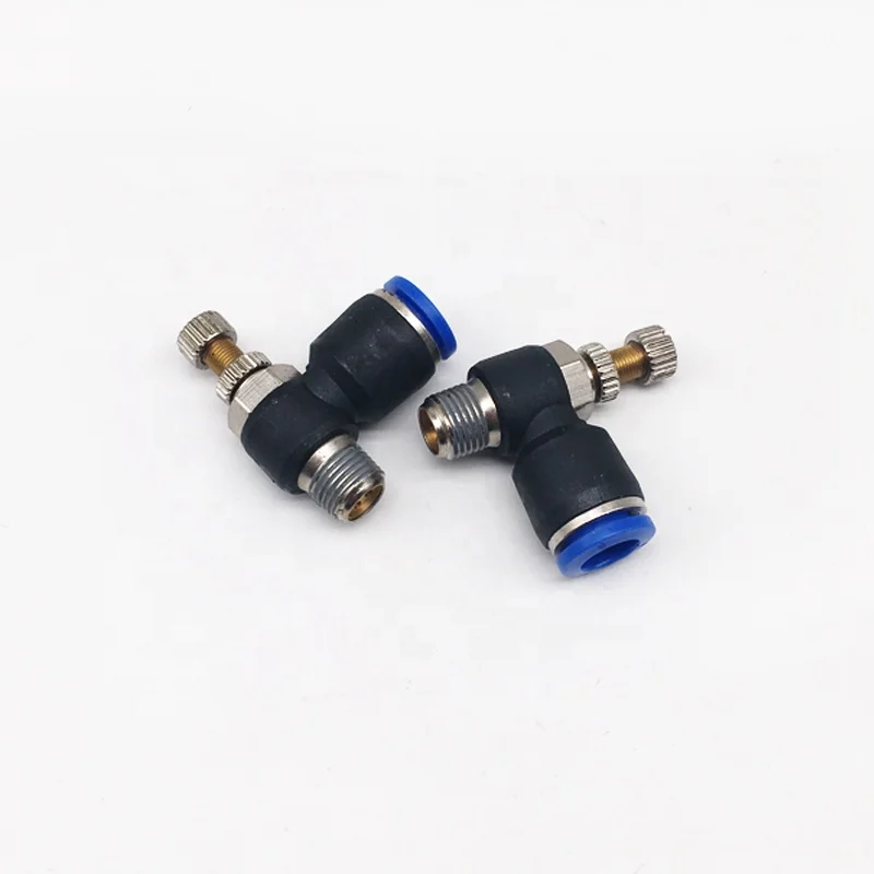 Quick push fit fittings air speed control SC Quick exhaust throttle valve connectors