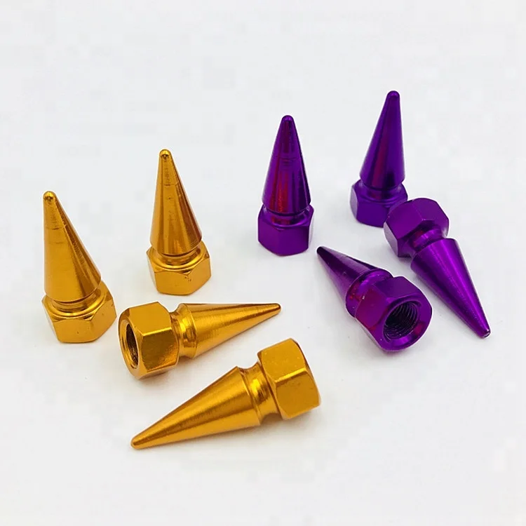 4x Car Truck Aluminum Tire Rim Valve Stems Wheel Tyre Air Caps Dust Cover Black