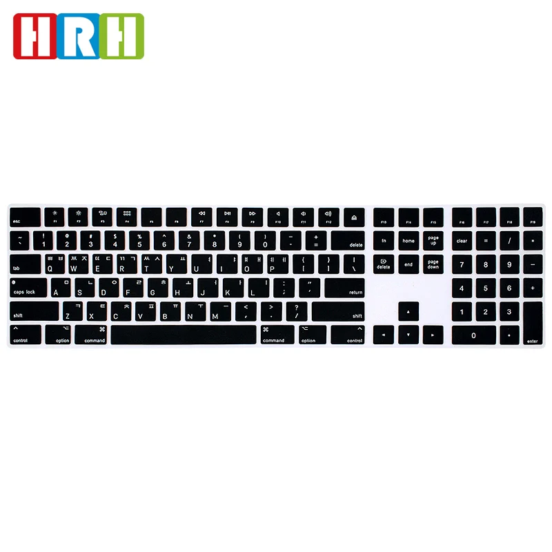 Силиконовая накладка на клавиатуру HRH, защитная накладка на клавиатуру для клавиатуры Apple Magic с цифровой клавиатурой A1843 MQ052LL/A, выпущенная в 2017 году