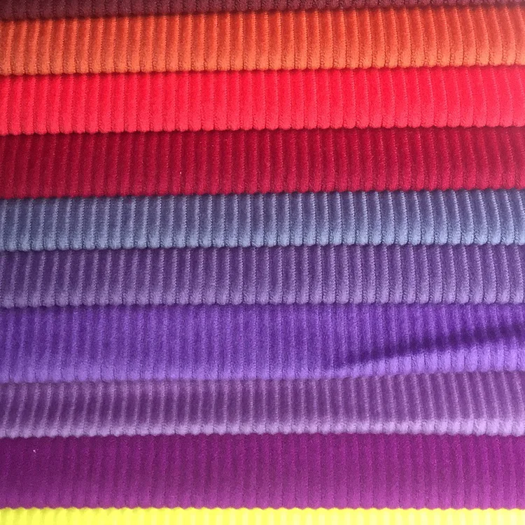 250gsm 100% Polyester Velvet Upholstery Fabric Striped Velvet