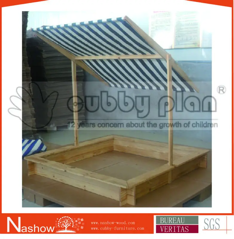 
Cubby Plan outdoor play wooden sandpit children and kids sand box 