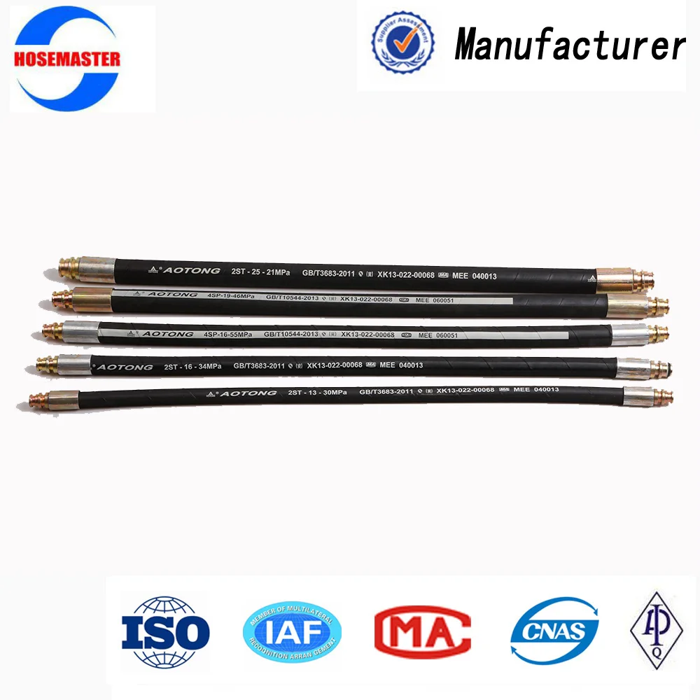 Oil resistant synthetic rubber hose hydraulic hose for high pressure washer