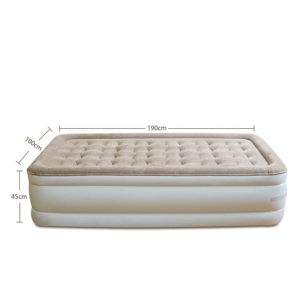 Twin Queen Size PVC Folding Air Bed Camping Inflatable Air Mattress