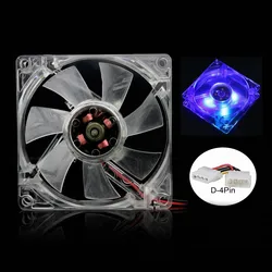 Gdstime 8cm 80mm LED RGB Computer Case Exhaust Cooling Fan