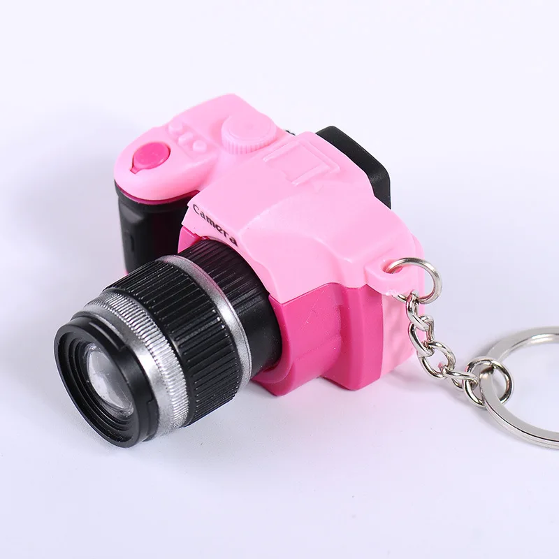 LED multicolor SLR camera model key chain photography enthusiast souvenir gift