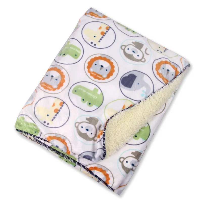Comfortable 100% Cotton Flannel Baby Receiving Blankets