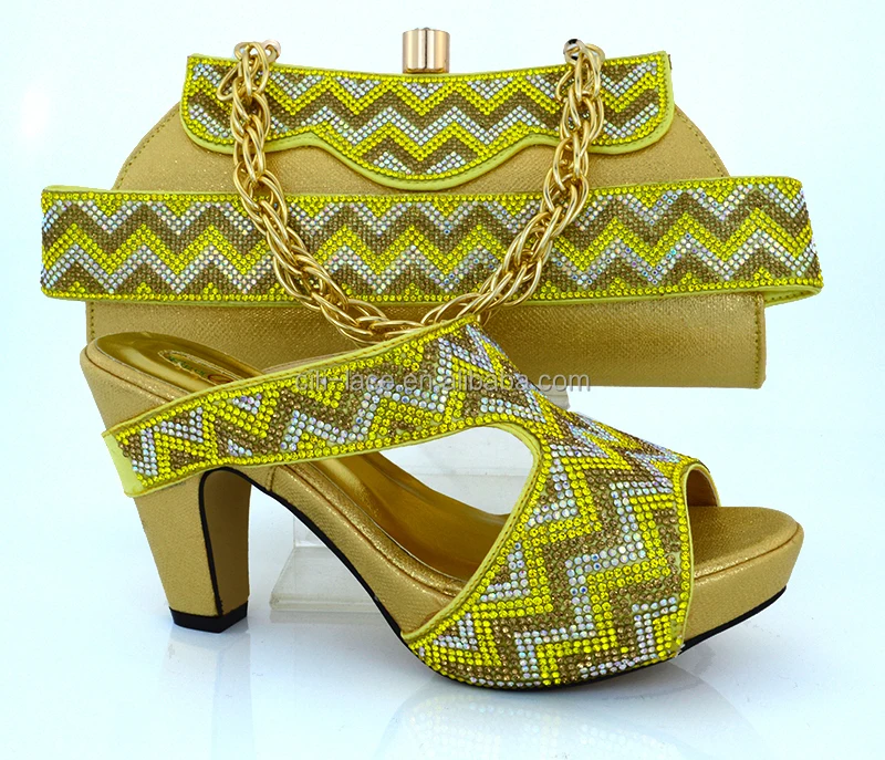 MM1010 Africa fashion women shoes with purse handbags party evening Italy shoes and bags set