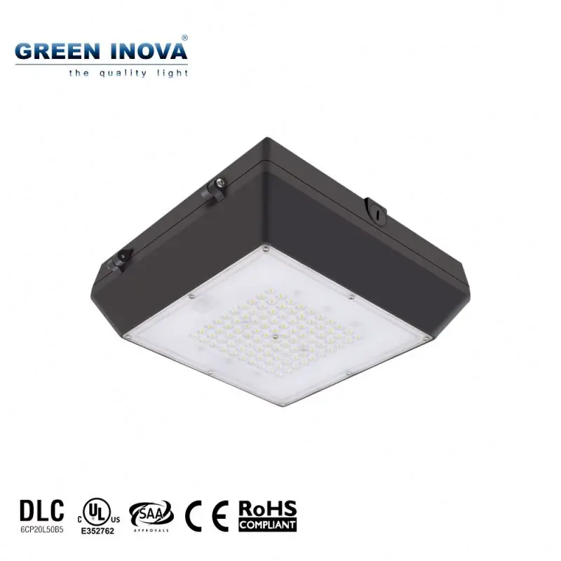 Lighter weight and slimmer DLC  cUL listed led canopy light