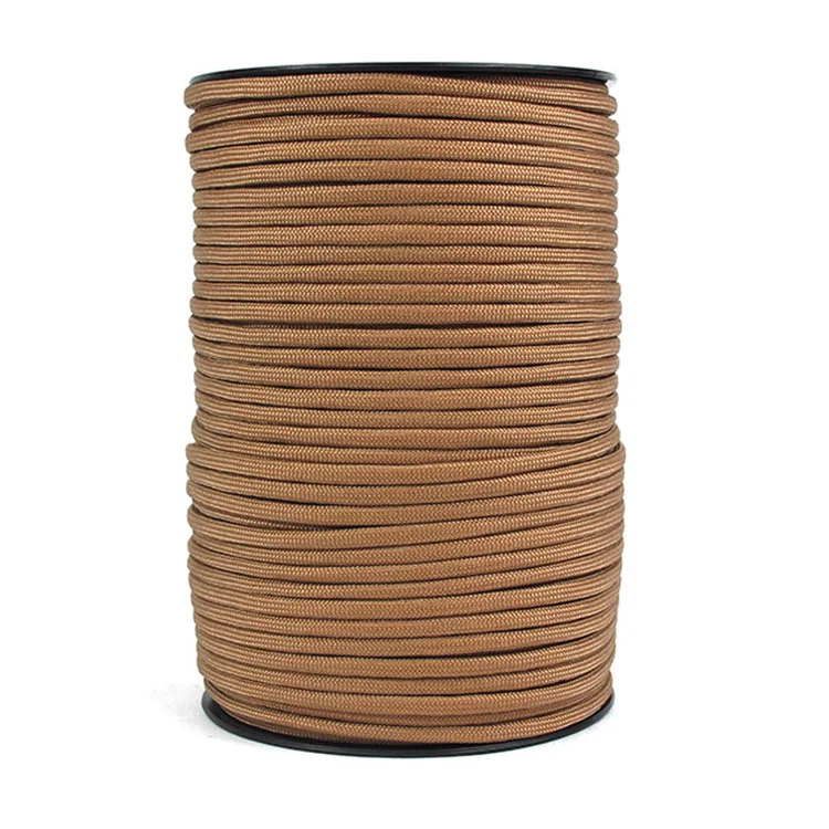 Outdoor Nylon Military Survival Kit 550 Paracord Rope 4mm Umbrella  7 Strands Keychain Bracelet Camping parachute