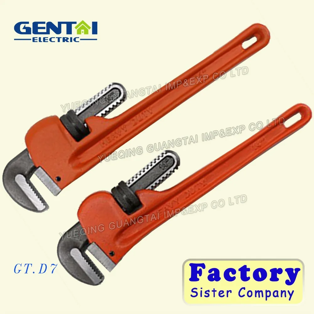 American Ridgid Type Drop-Forged High Quality Heavy Duty Pipe Wrench