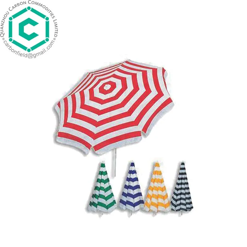 red beach umbrella for sun