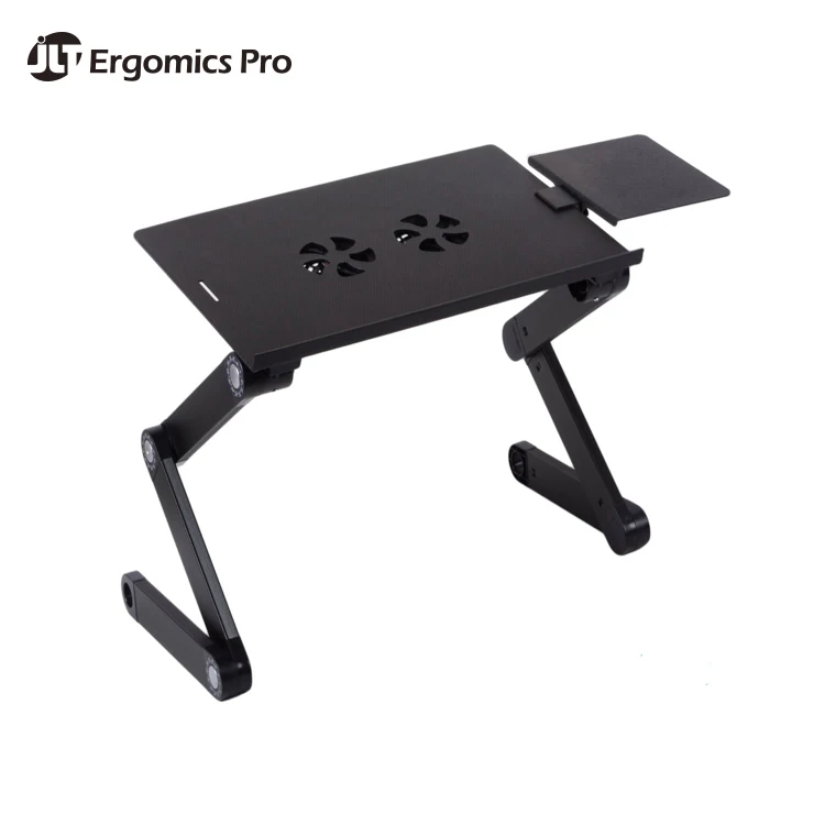 Hot Selling JLT Height Adjustable Portable  Computer Laptop Desk with USB Cooler