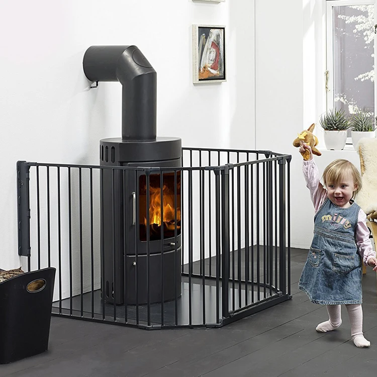 Cusrom portable large long baby fence indoor outdoor baby proof gate fence baby safety fence for dogs