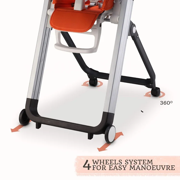 multi-function plastic baby feeding high chair with tray safety belt