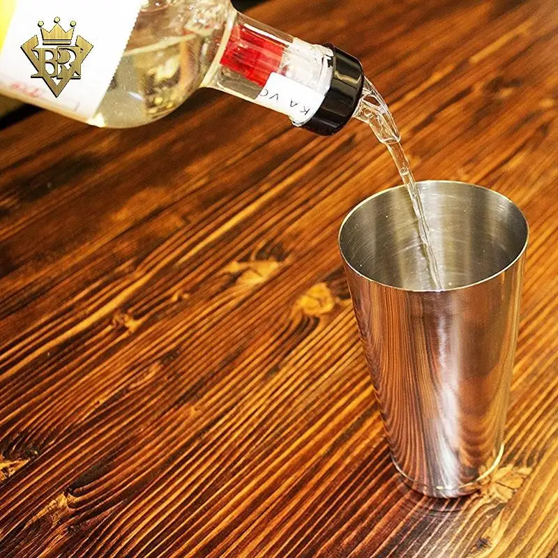 New design wine spirit pourer 10ml with colorful collar