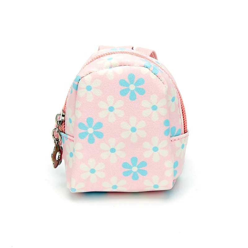 
New Arrival Mini Backpack Style Key Chain Coin Purse Pouch Stylish Fashion Change Key Holder For Women 