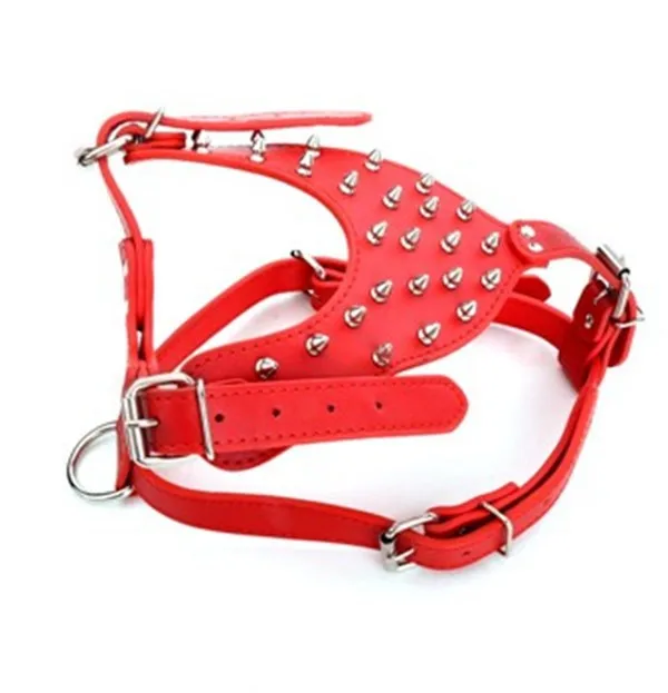 spiked big dog harness leather