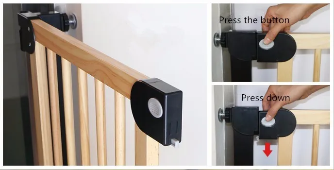 ODM OEM Babysafe Оригинальные металлические деревянные выдвижные Детские Безопасные ворота