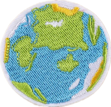 
embroidered patches for kids earth Planet space patch for clothes 