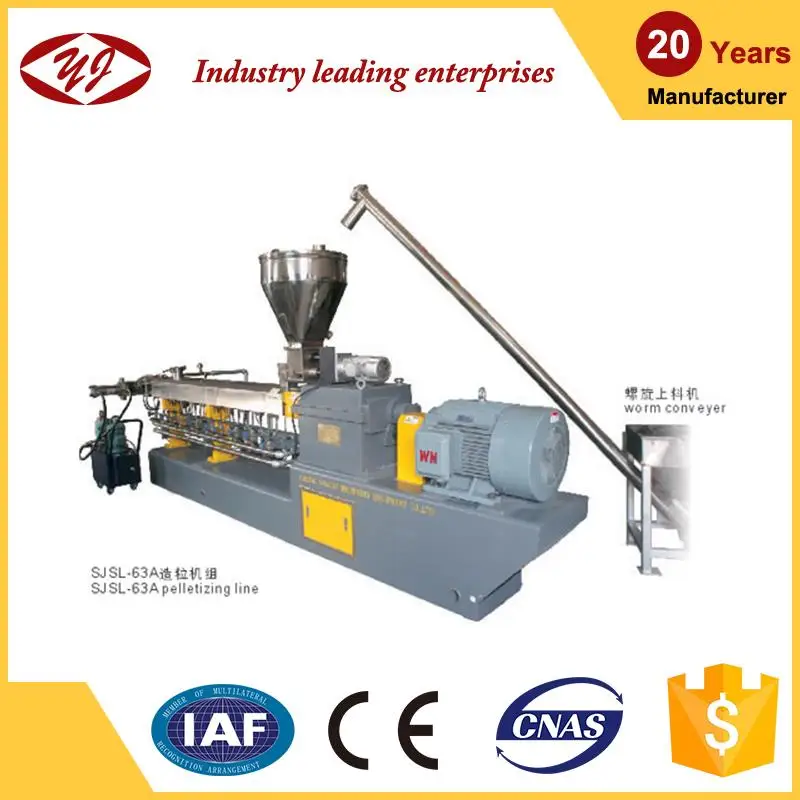 Double Screw plastic bottle recycling machine extruder machine plastic recycling