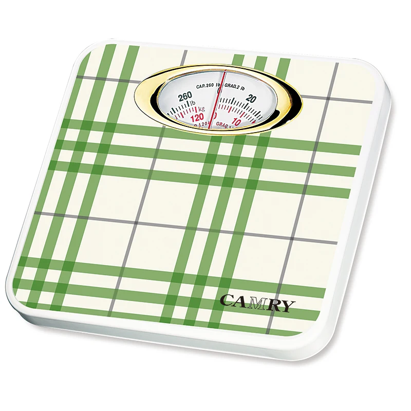 Camry-BR9015A 120kg/260lb Modern Style  Factory OEM  plastic surface body bathroom Mechanical personal weight scale