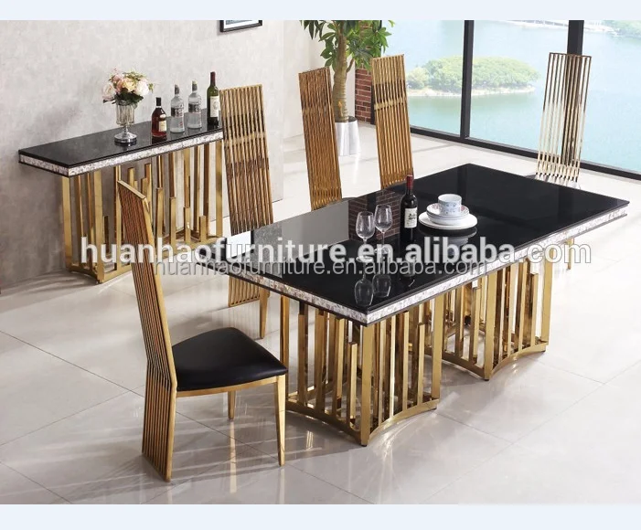 Фошань мебель интернет-магазин элегантный мраморной столешницей обеденный стол наборы