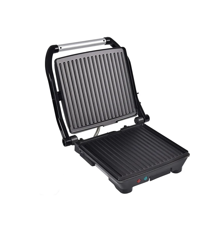 Fast Cooking Electric Panini Grill Maker With 180 Degree and 90 Degree Contact Grill Pan