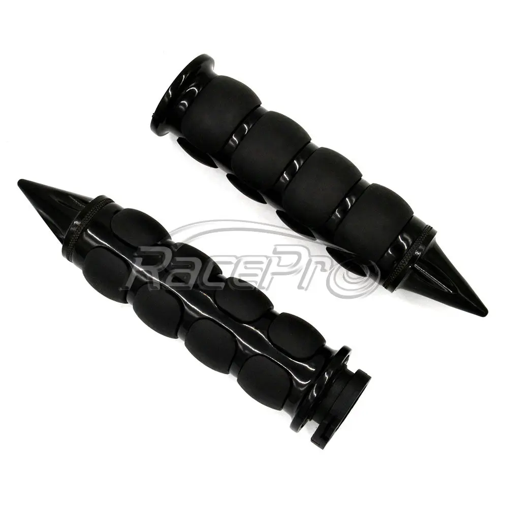 RACEPRO 1 inch Aftermarket Aluminum Motorcycle Throttle Grips with Dual Cable for Harley Davidson Choppers