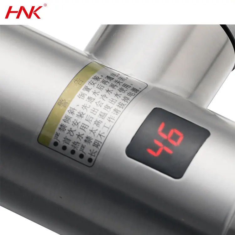 High Quality Wire Drawing Safe Heating Water Mixer Instant Water Heater Electric Faucet
