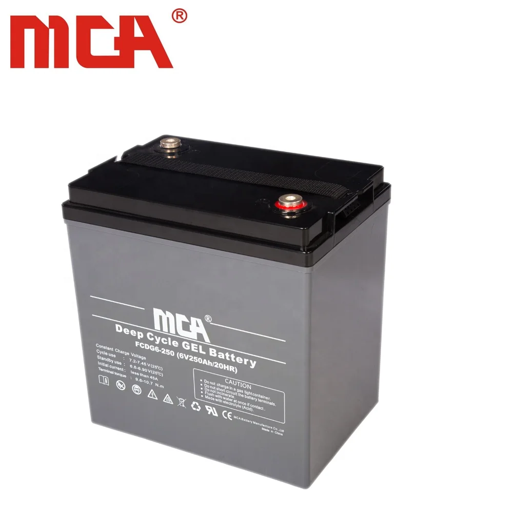 good quality 6 volt 420AH dry cell/gel deep cycle battery for solar