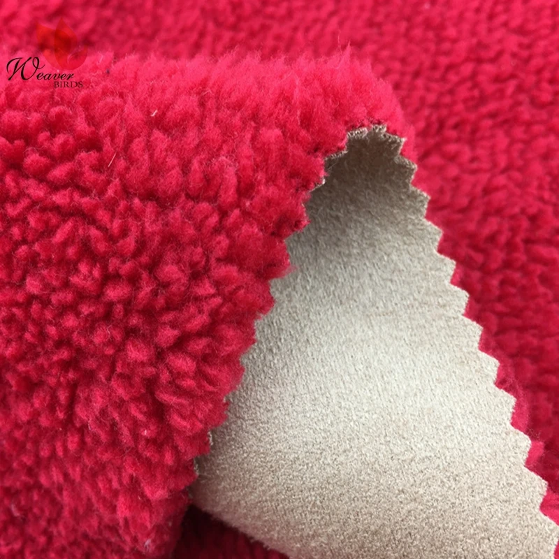 
High Quality Knitted Flannel Fabric Plain Dyed Suede Fabric Bonded Shu Velveteen Fabric For Windbreaker and Winter Coat 