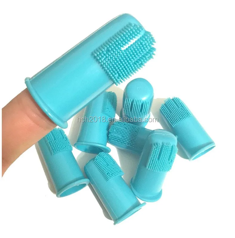 Чехол из мягкого силиконового материала маленькую собачку в ПЭТ зубов пальцем щетка для собак и кошек