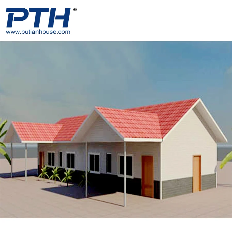 PTH luxury light steel frame villa hot sale EU standard fast install prefab house