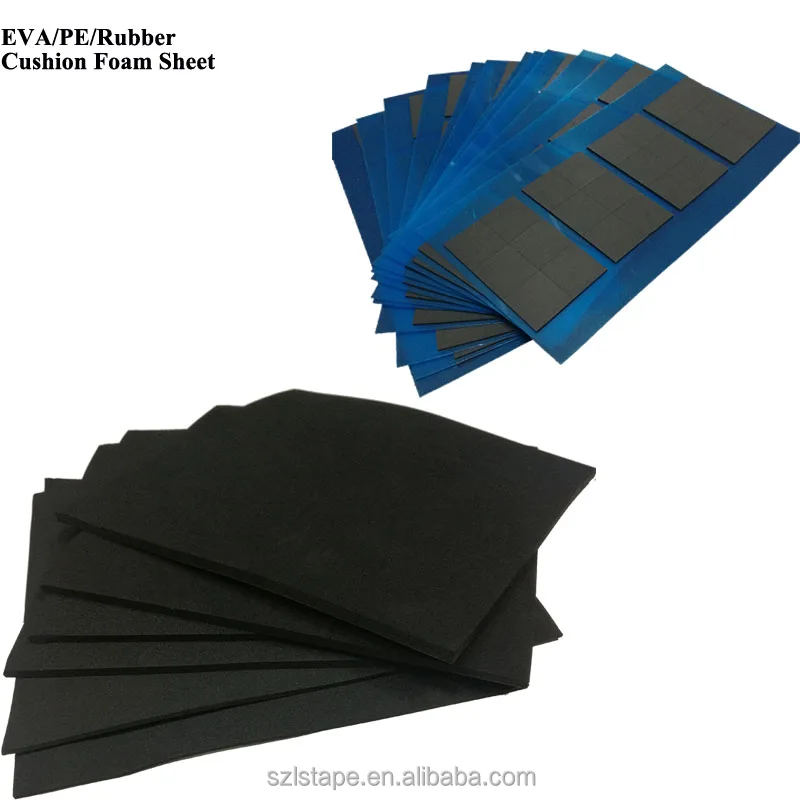 
Single Or Double Sided Adhesive EVA Neoprene Rubber Cushion Foam Sheets  (60750286126)