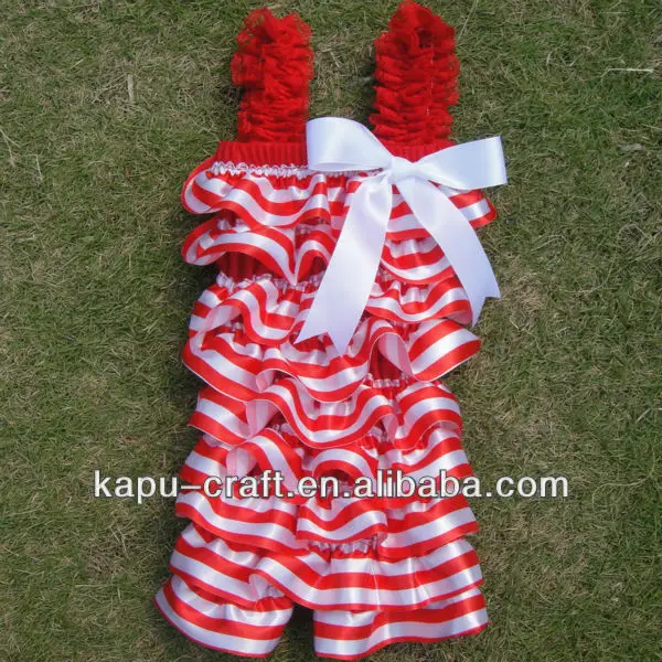 hot xmas style baby romper, baby romper for christmas