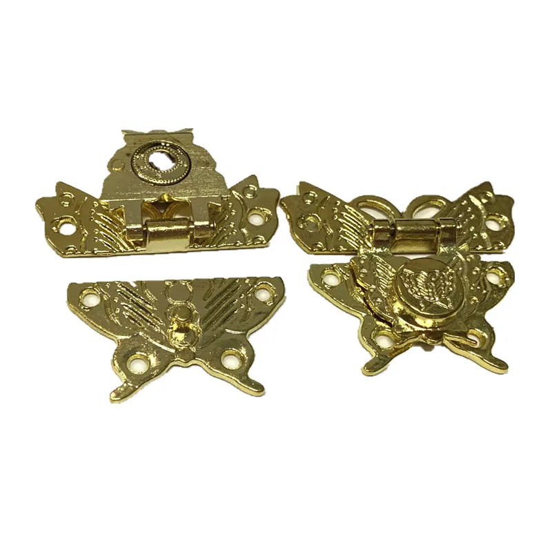 Factory supplier zinc alloy butterfly design metal lock for wooden box
