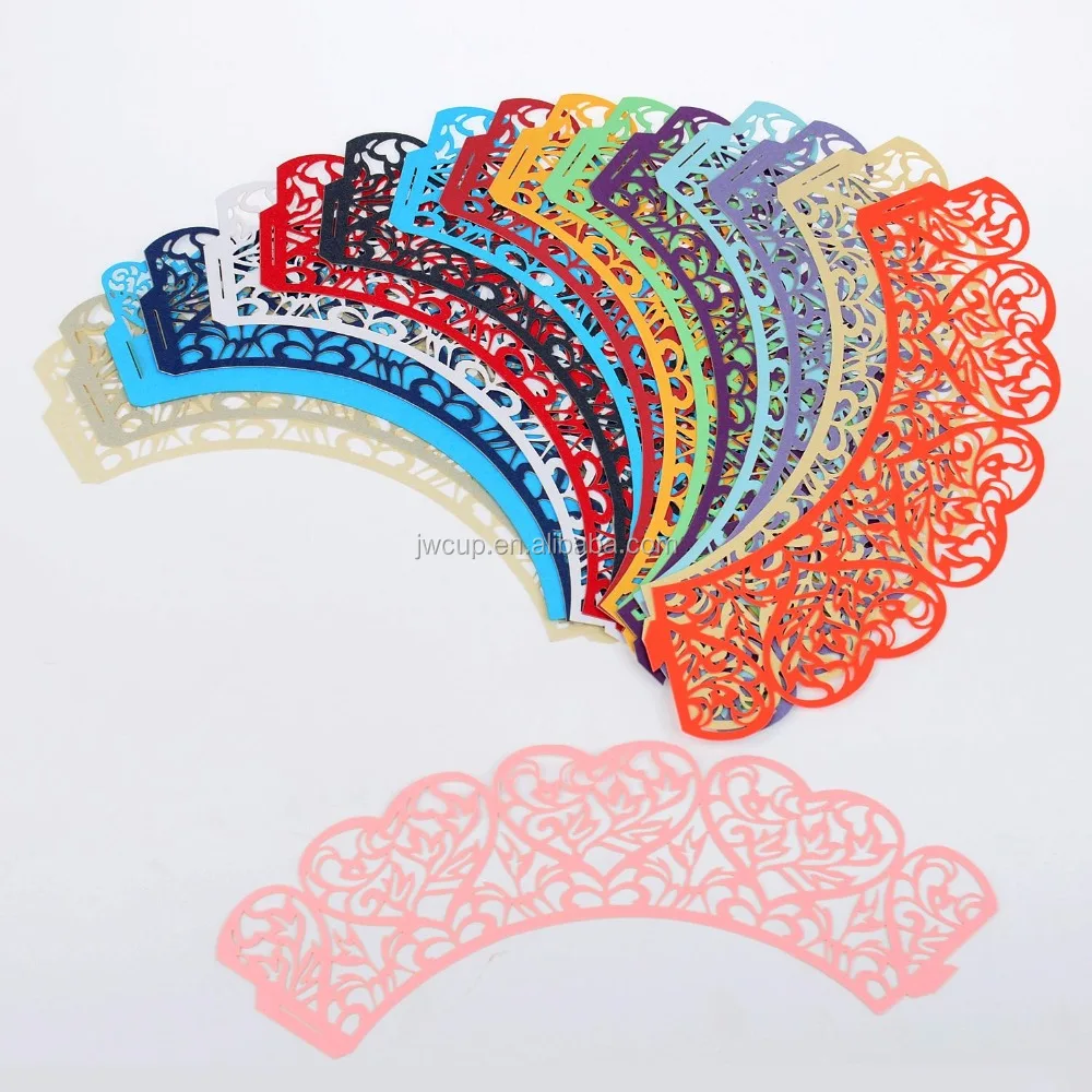 Decorations Case Classic Pearly Paper Cup Cake Wrappers Tower Lace Wrappers Cake Baking Paper Wedding Hollowing Party Decoration
