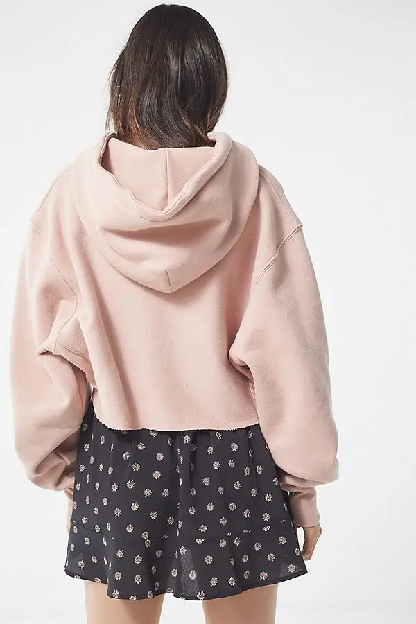 Женская толстовка с капюшоном, черная укороченная толстовка из 2020 хлопка с длинным рукавом, 100%