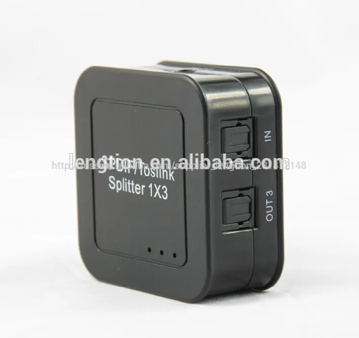 SPDIF Toslink Digital Optical 3 port Digital Audio Splitter Hub HIFI Audio