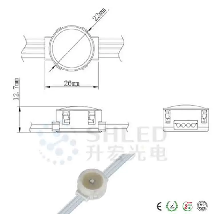 
Hot selling SMD flexible led curtain ip68 dot matrix led module for facade lighting 
