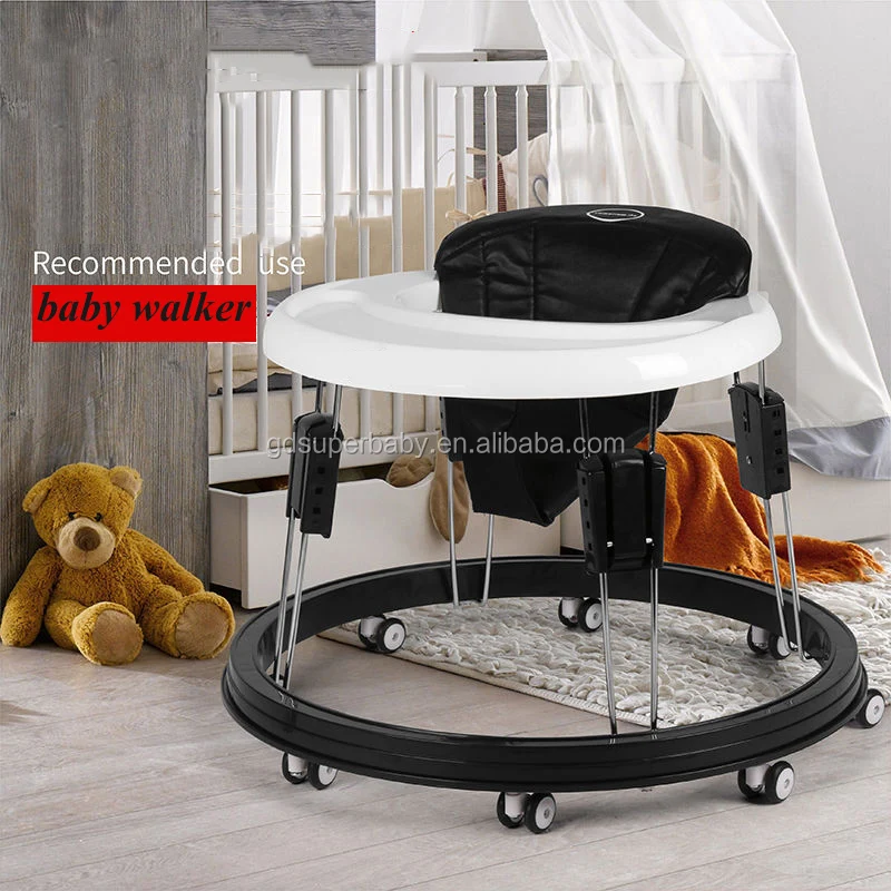 Baby walker car Pu cushion babywalker 6 / 7-18 months children anti-rollover car multi-function push can take baby wakler