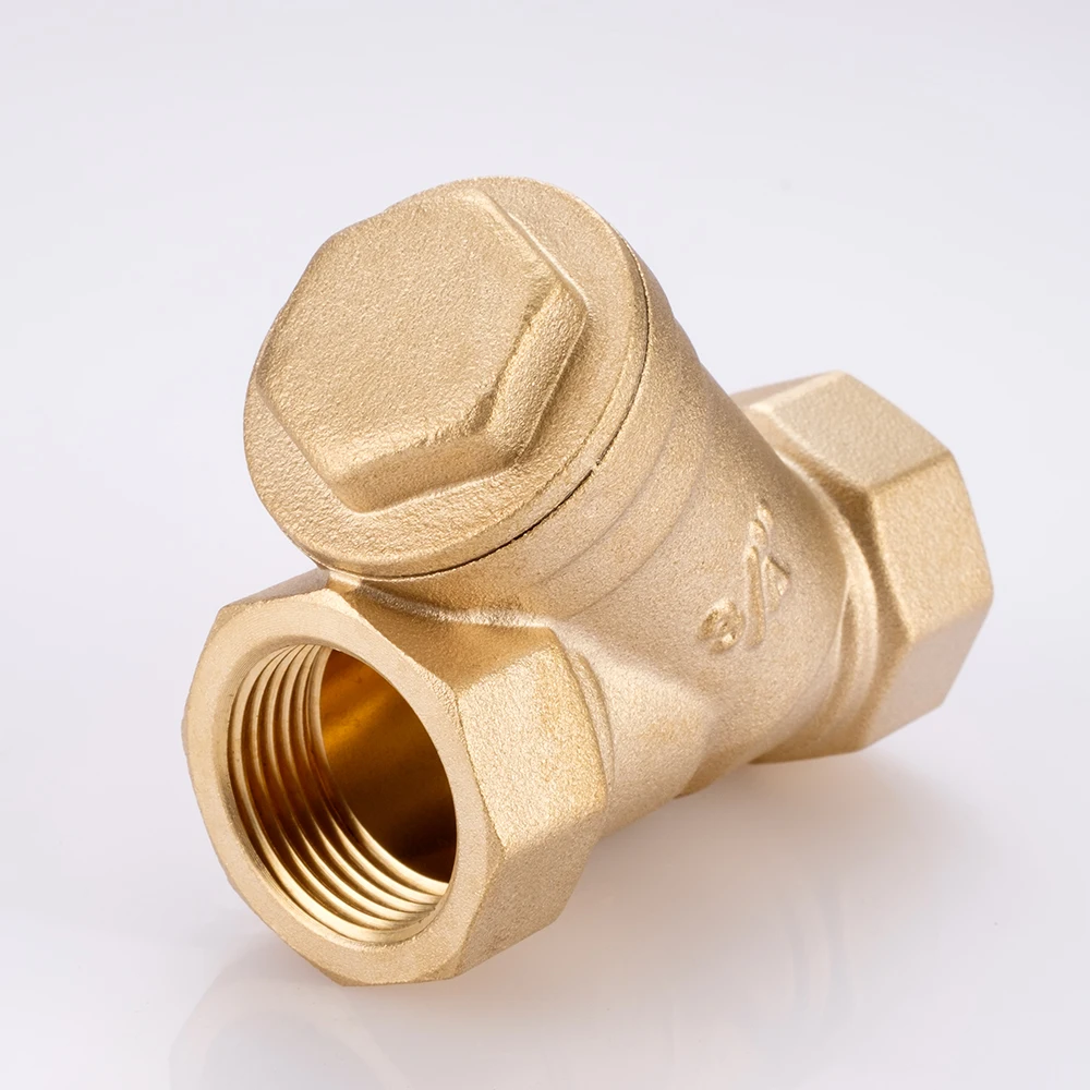 DN15  Brass Y Type Strainer,check valve with ss net