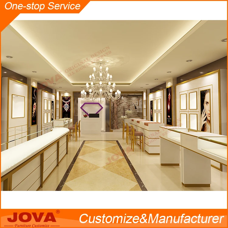 Elegant Jewelry Shop Display Counter Design Images