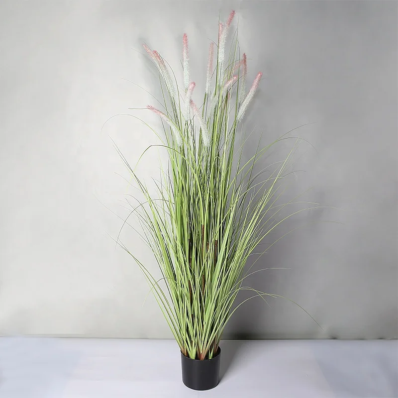 Artificial plant factory wholesale artificial Setaria viridis bonsai clothing store restaurant decoration green plant potted