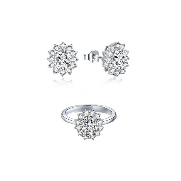 manufacture hot sale beautiful bridal custom jewelry set