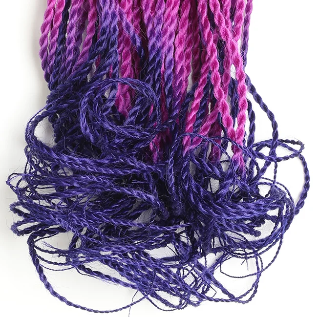 pre-twist loop 22inch 30strands 100gram heat resistant synthetic senegalese twist crochet braid hair